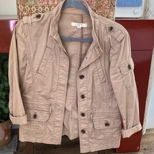 LOFT Beige Utility Jacket XSP